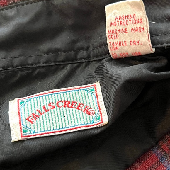 80s Men’s Plaid Flannel Wool Blend Buttondown Shirt Made in Korea - Picture 10 of 10